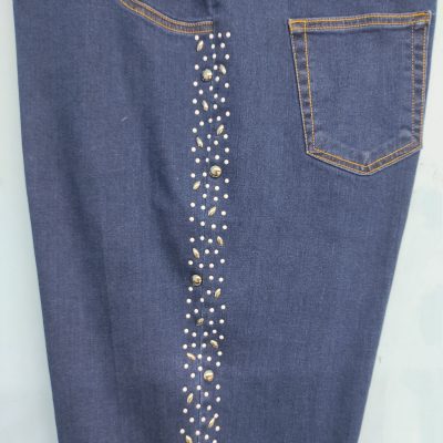 jeans curvy strass laterali
