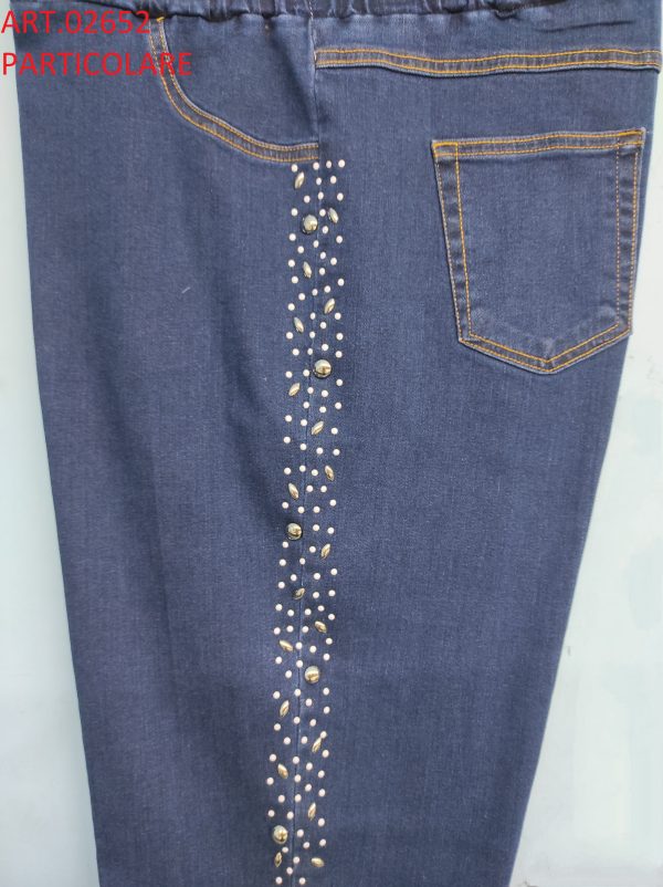 jeans curvy strass laterali